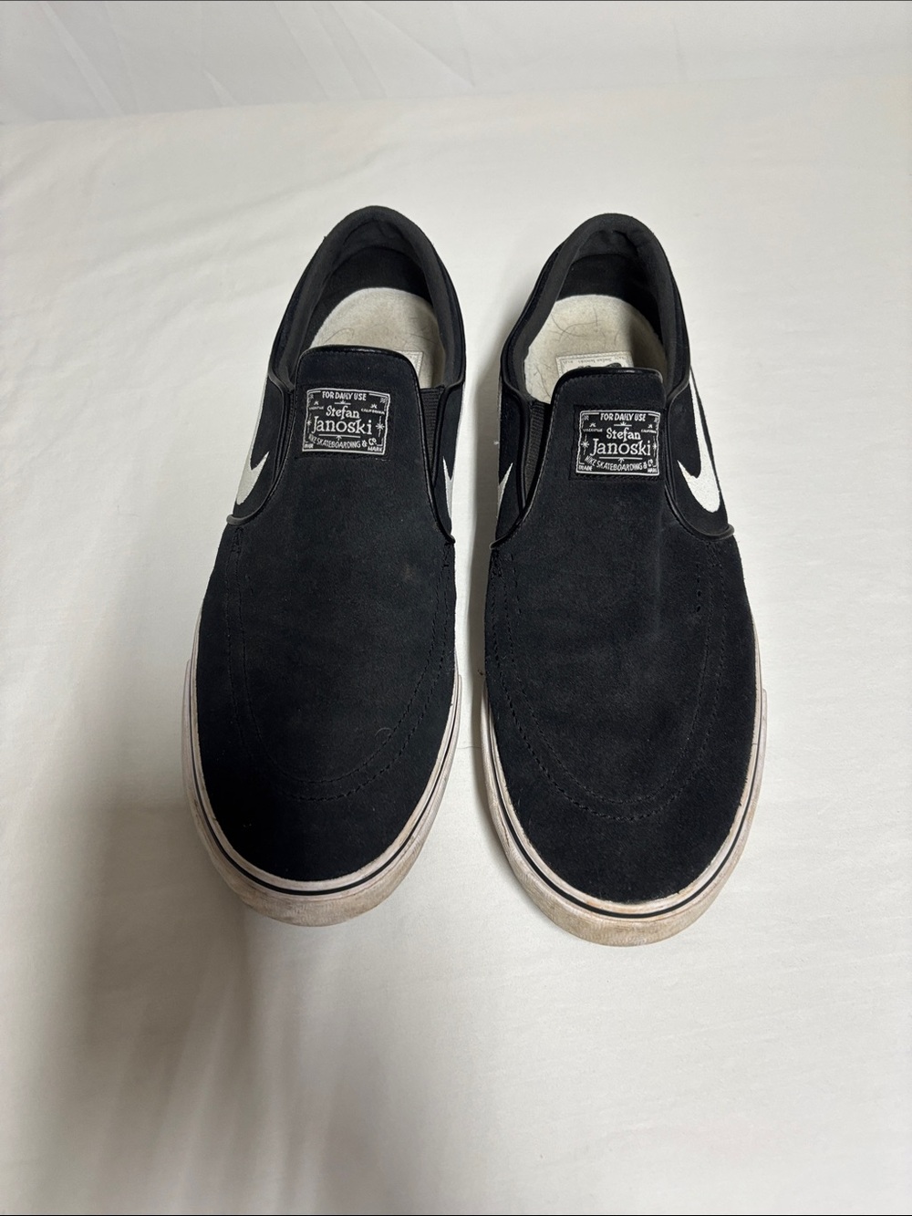 Nike SB Stefan Janoski Slip-On Black Suede Skate Shoes Men’s Size 12